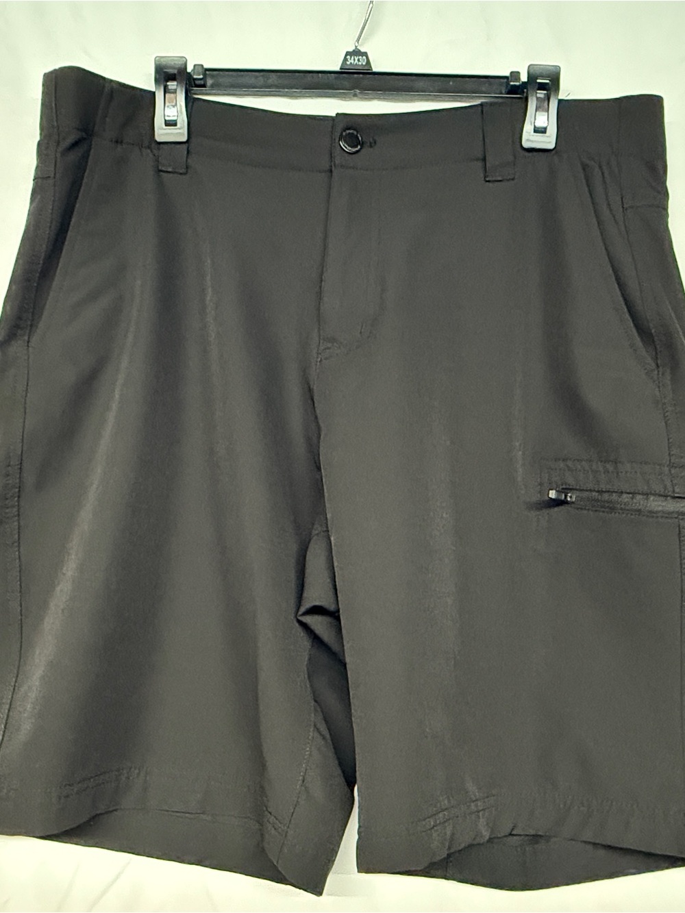 Zeroxposur Travel Series Shorts Men 36 Black Cargo Tech Hiking Outdoors